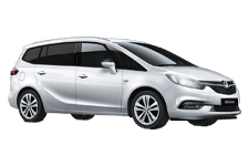 Car Hire Eccles - Vauxhall Zafira 5 + 2 - Minibus hire Eccles